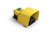 PDK Serisi Metal Korumalı (1NO+1NC)+2NC İki Kademeli Resetli Tekli Sarı Plastik Pedal